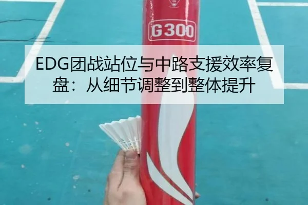 EDG团战站位与中路支援效率复盘：从细节调整到整体提升